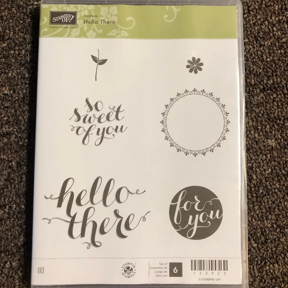 Stampin Up Hello There clear mount stamps